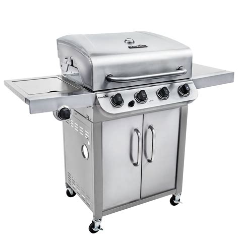 char broil stainless steel 4 burner barbecue with cabinet reviews|Char-Broil 410 4 burner.